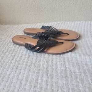 Torrid Black and Tan Strappy Sandals Women's Size 10 W